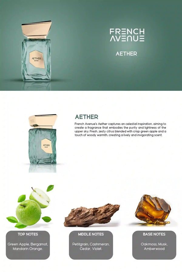 Aether Extrait Perfume 100ml EDP French Avenue by Fragrance World | ScentSaver