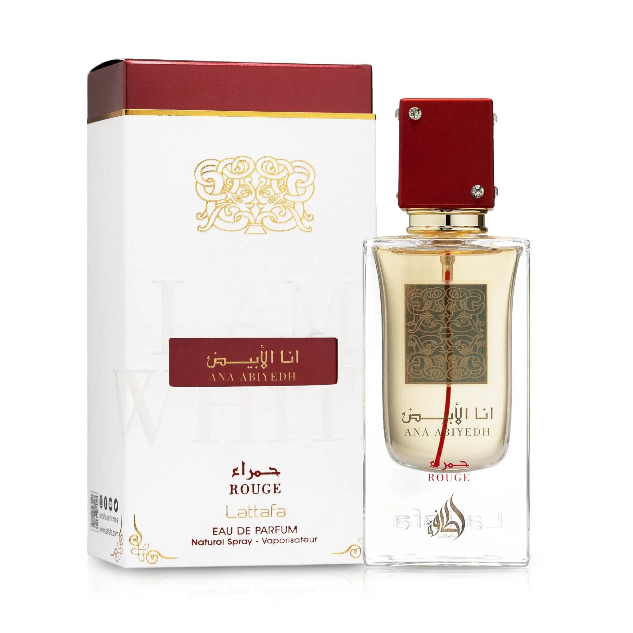 Ana Abiyedh Rouge Perfume 60ml EDP Lattafa | ScentSaver Main image