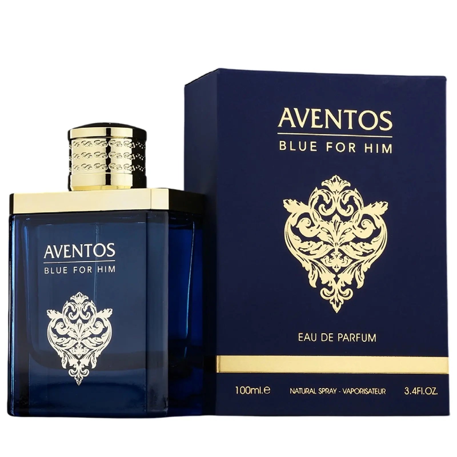 Aventos Blue For Him Perfume 100ml EDP Fragrance World | ScentSaver Main image