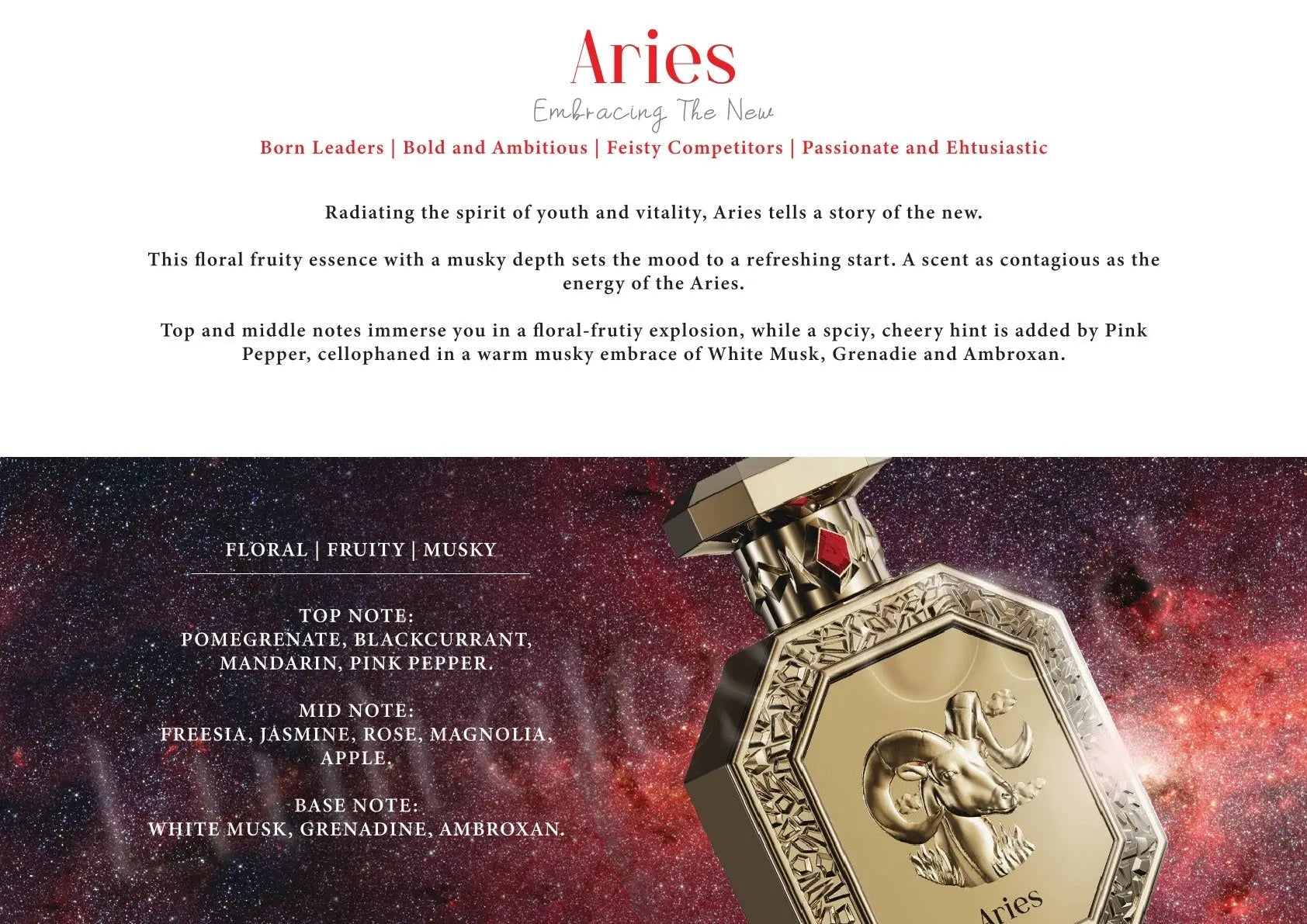 Genesis Aries Perfume 90ml EDP French Avenue | ScentSaver