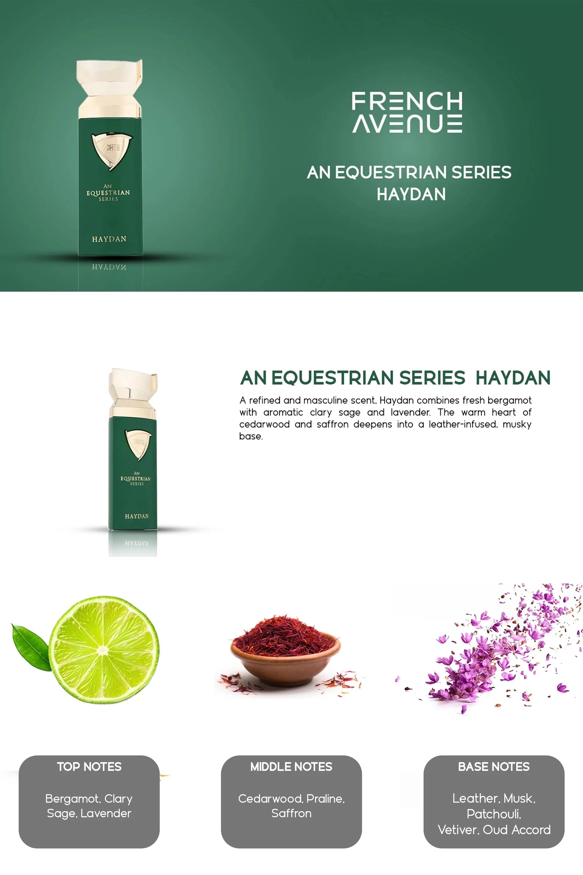 Haydan Equestrian Series Perfume 100ml EDP French Avenue | ScentSaver