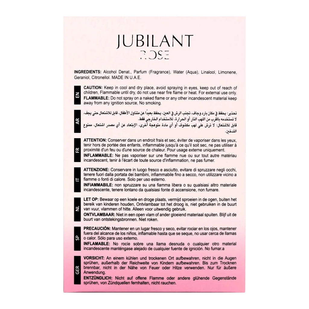 Jubilant Rose Perfume 100ml EDP Maison Alhambra | ScentSaver
