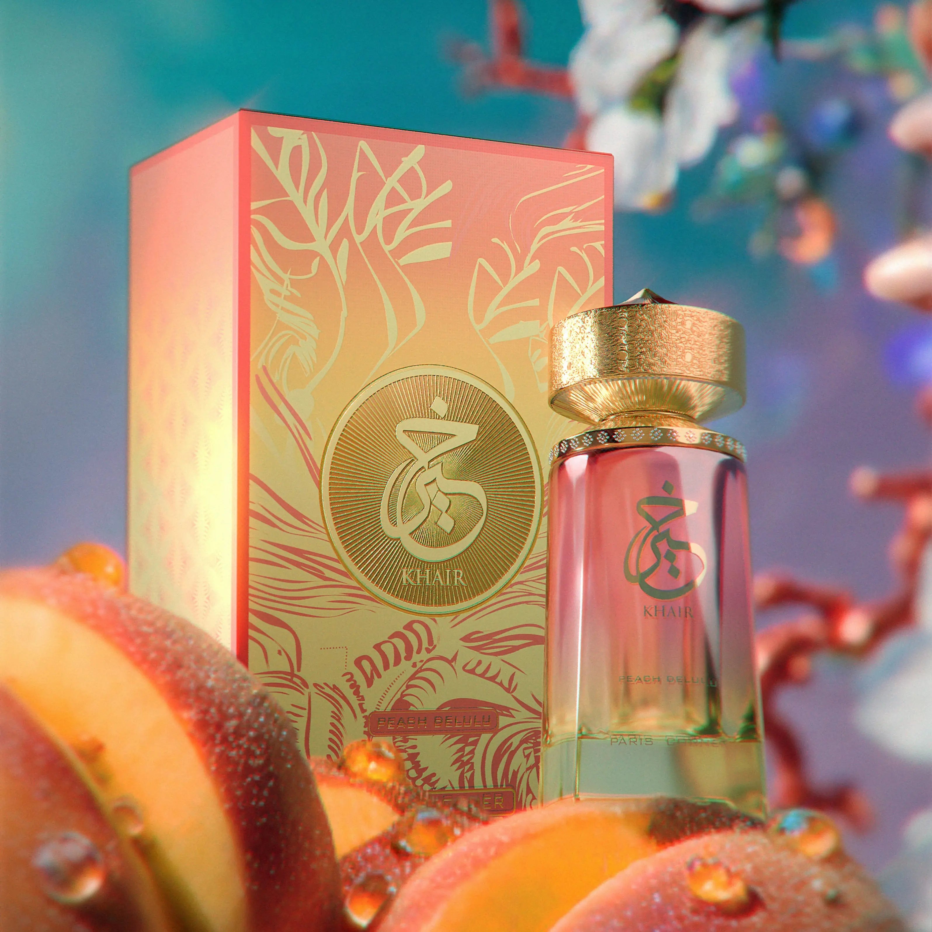 Khair Peach Delulu Perfume 100ml EDP Paris Corner Secondary image