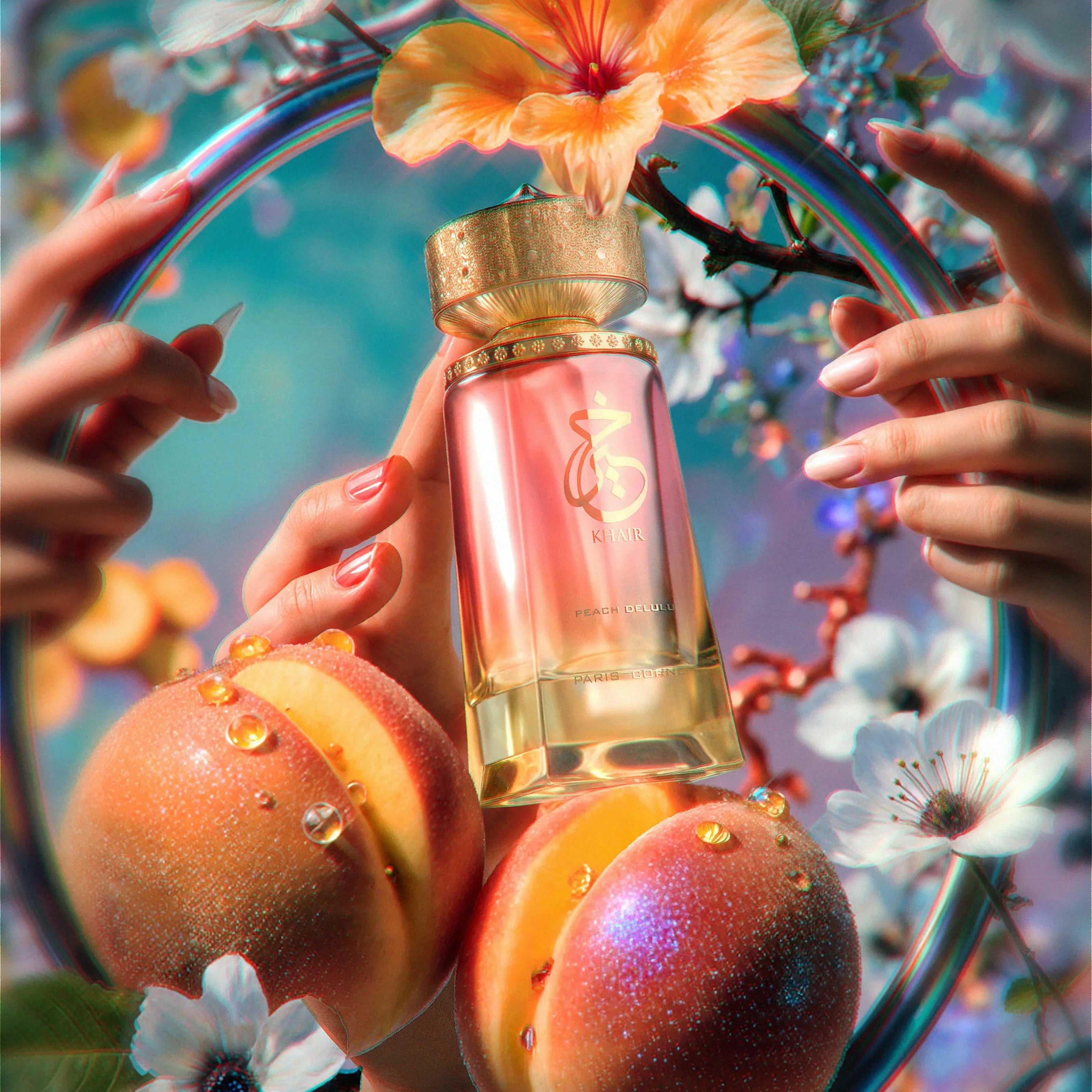 Khair Peach Delulu Perfume 100ml EDP Paris Corner | ScentSaver