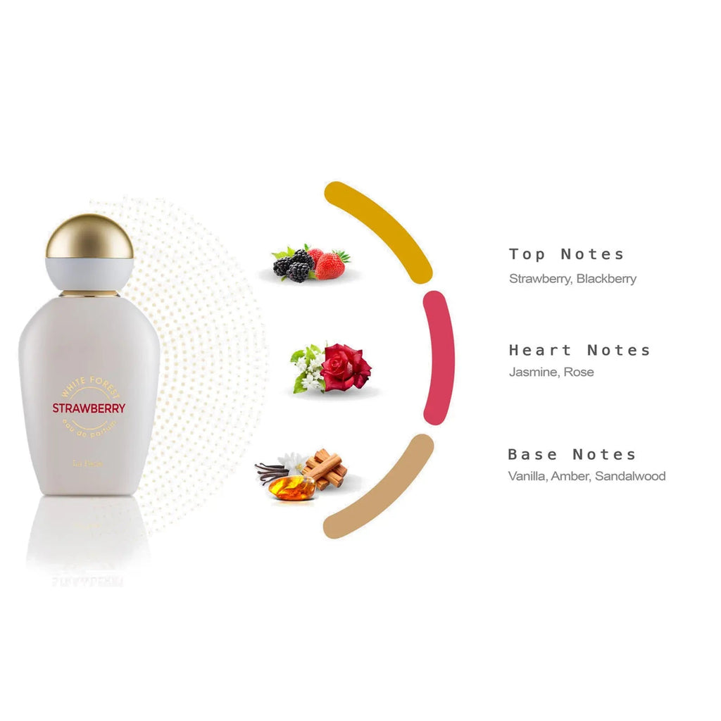 La Fede White Forest Strawberry Perfume 100ml EDP Khadlaj | ScentSaver