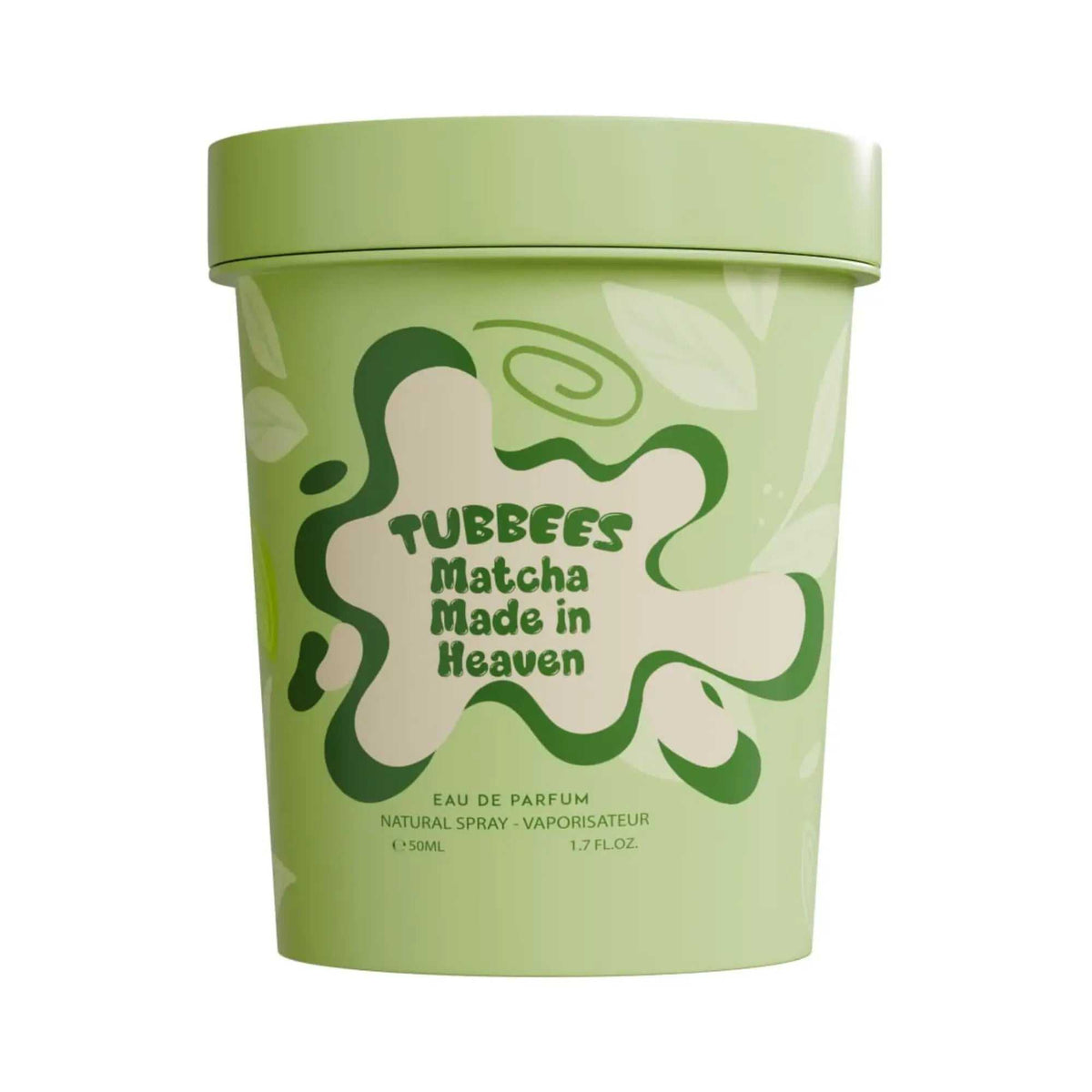Matcha Made In Heaven 50ml Eau de Parfum bottle by Tubbees with fresh and creamy unisex fragrance