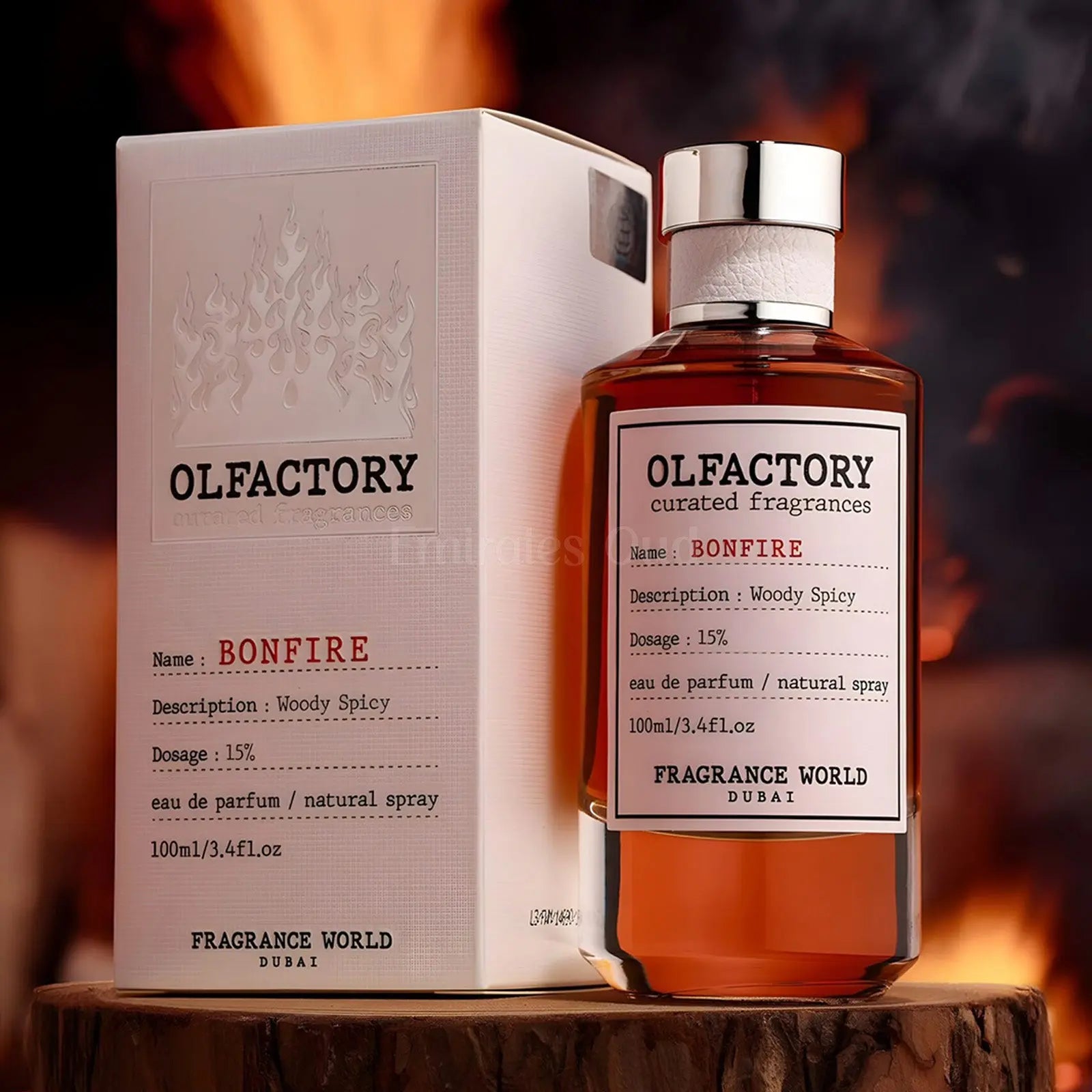 Olfactory Bonfire Perfume 100ml EDP Fragrance World Secondary image