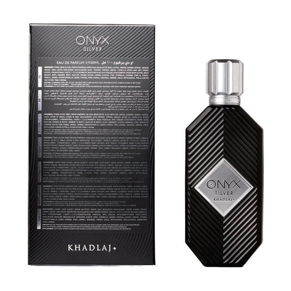 Onyx Silver Perfume 100ml EDP Khadlaj | ScentSaver