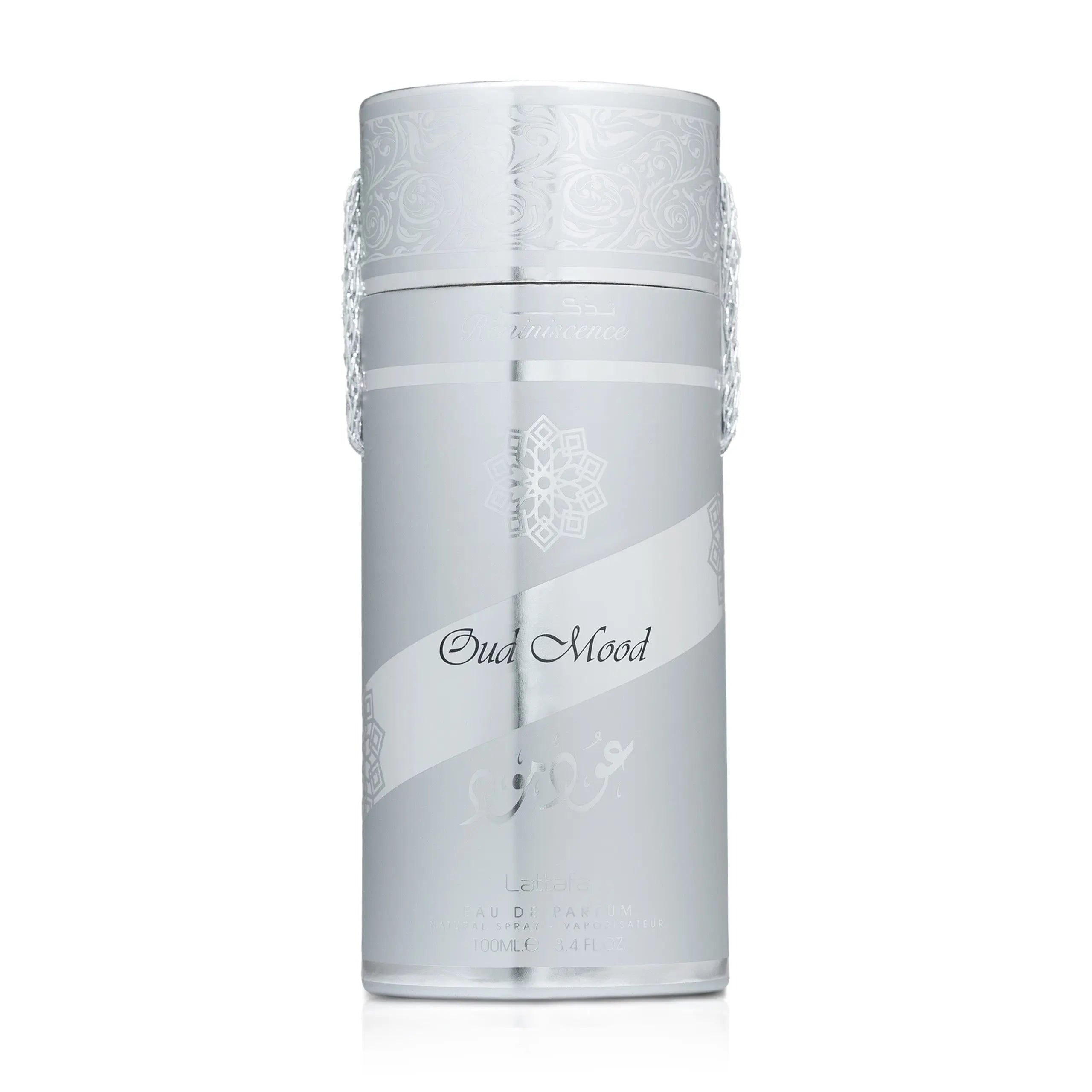 Oud Mood Reminiscence Silver Perfume 100ml EDP Lattafa | ScentSaver