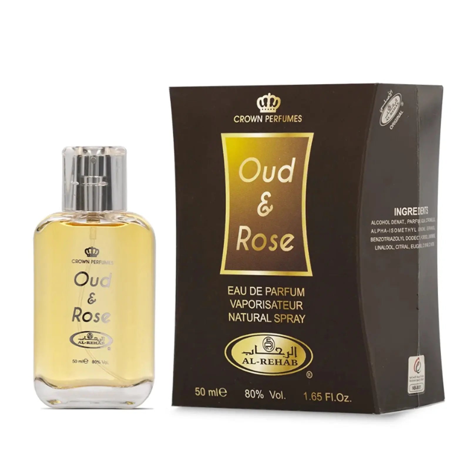 Oud & Rose Perfume 50ml EDP Al Rehab | ScentSaver