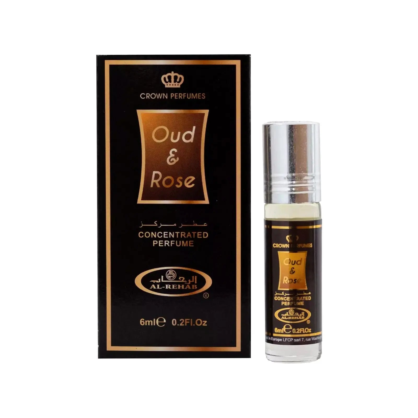 Oud & Rose Perfume Oil 6ml Al Rehab | ScentSaver
