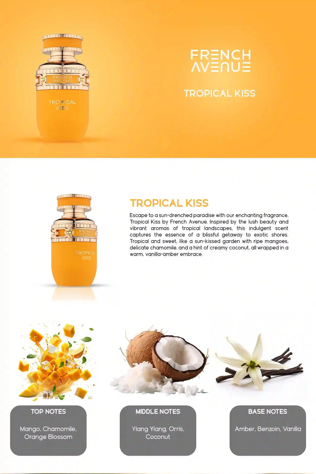 Tropical Kiss 80ml EDP French Avenue by Fragrance World | ScentSaver