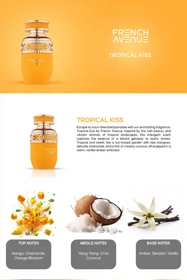 Tropical Kiss 80ml EDP French Avenue by Fragrance World | ScentSaver