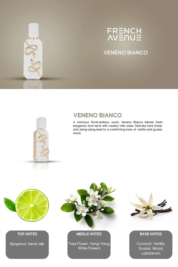 Veneno Bianco Perfume 100ml EDP French Avenue | ScentSaver