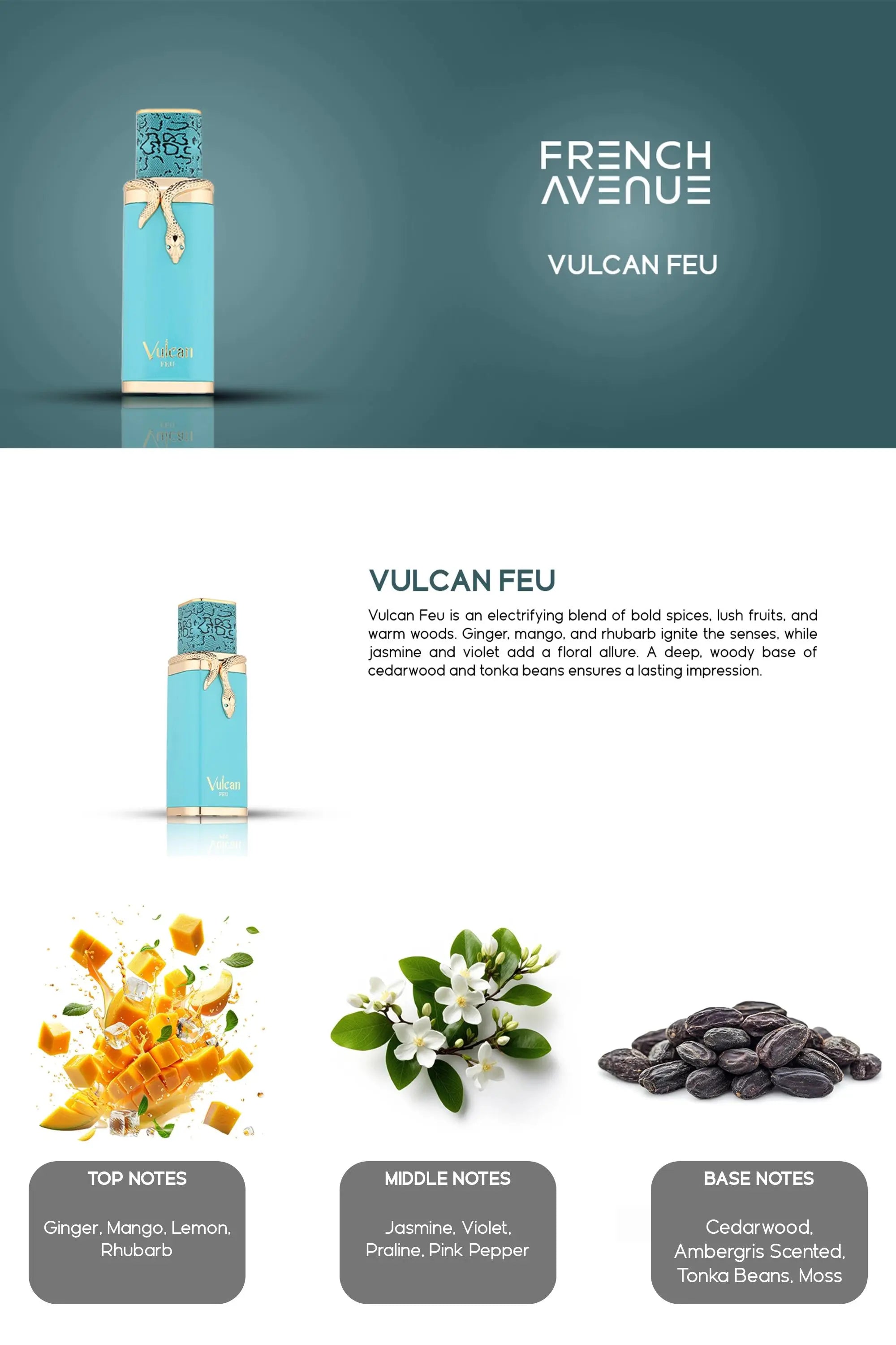 Vulcan Feu Perfume 100ml EDP French Avenue | ScentSaver