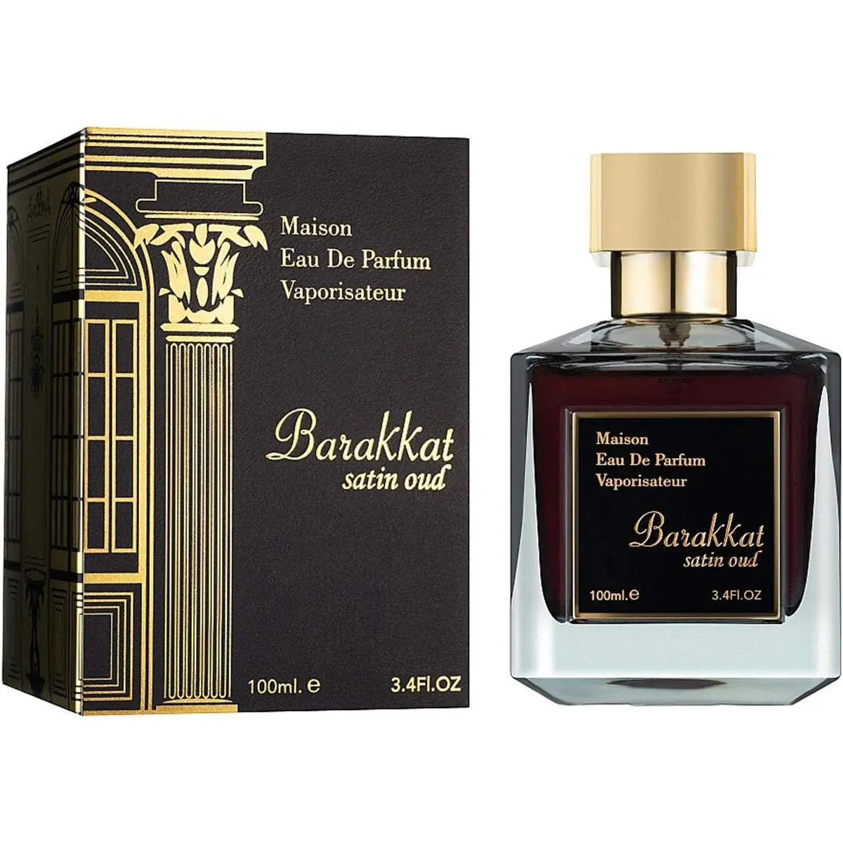Barakkat Satin Oud Perfume 100ml EDP Fragrance World | ScentSaver Main image