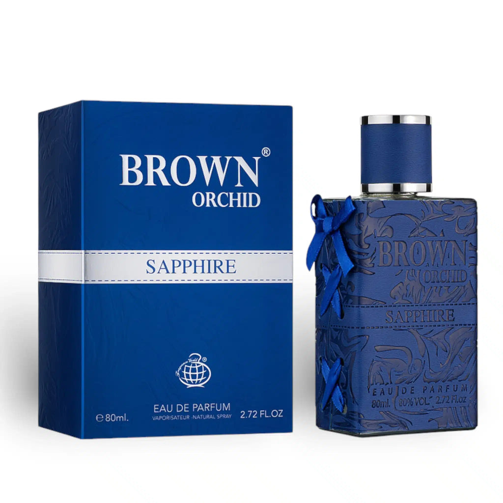 Brown Orchid Sapphire Perfume 80ml EDP Fragrance World - ScentSaver