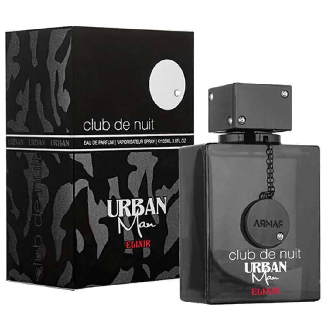 Club De Nuit Urban Man Elixir perfume bottle 105ml by Armaf with modern gentleman woody-spicy scent Main image