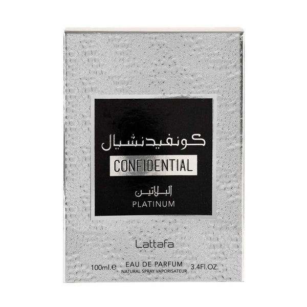 Confidential Platinum Perfume 100ml EDP Lattafa | ScentSaver