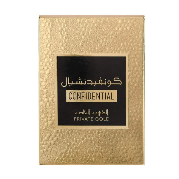 Confidential Private Gold Perfume 100ml EDP Lattafa - ScentSaver