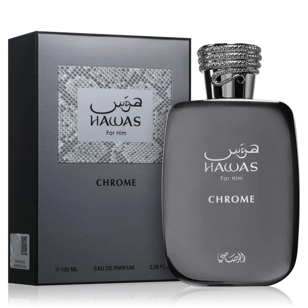 Hawas Chrome For Him Perfume 100ml EDP Rasasi - ScentSaver