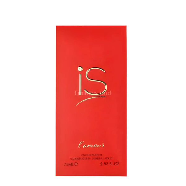 iS L'Amour Perfume 75ml EDP Fragrance World | ScentSaver