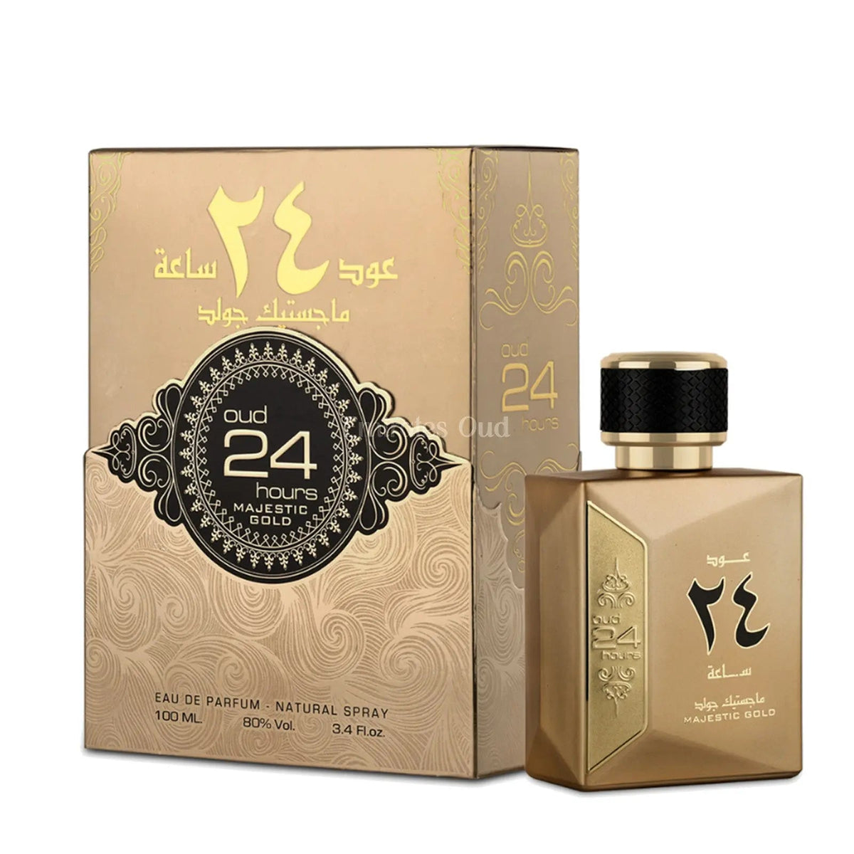 Oud 24 Hours Majestic Gold Perfume 100ml EDP Ard Al Zaafaran - ScentSaver Main image