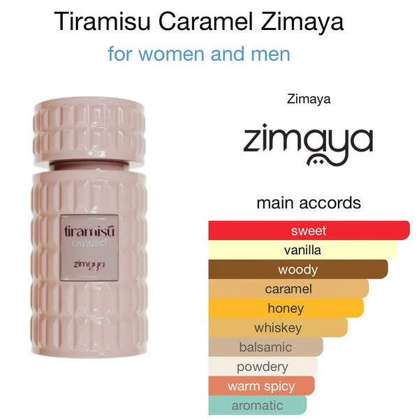 Tiramisu Caramel Perfume 100ml EDP Zimaya By Afnan - ScentSaver
